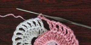Вязание японской салфетки из колечек крючком — видео